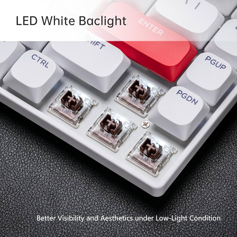 Amazon.com: UKVEY 68 Key Low-Profile Mechanical Keyboard